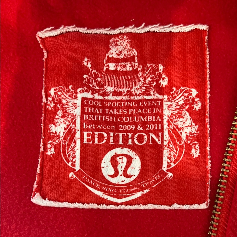 lululemon athletica Vibrant Red Cotton Hoodie Jacket
Limited Edition!!